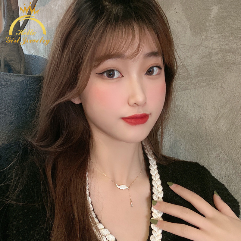 Vòng cổ nữ thiết kế hình giọt nước thời trang