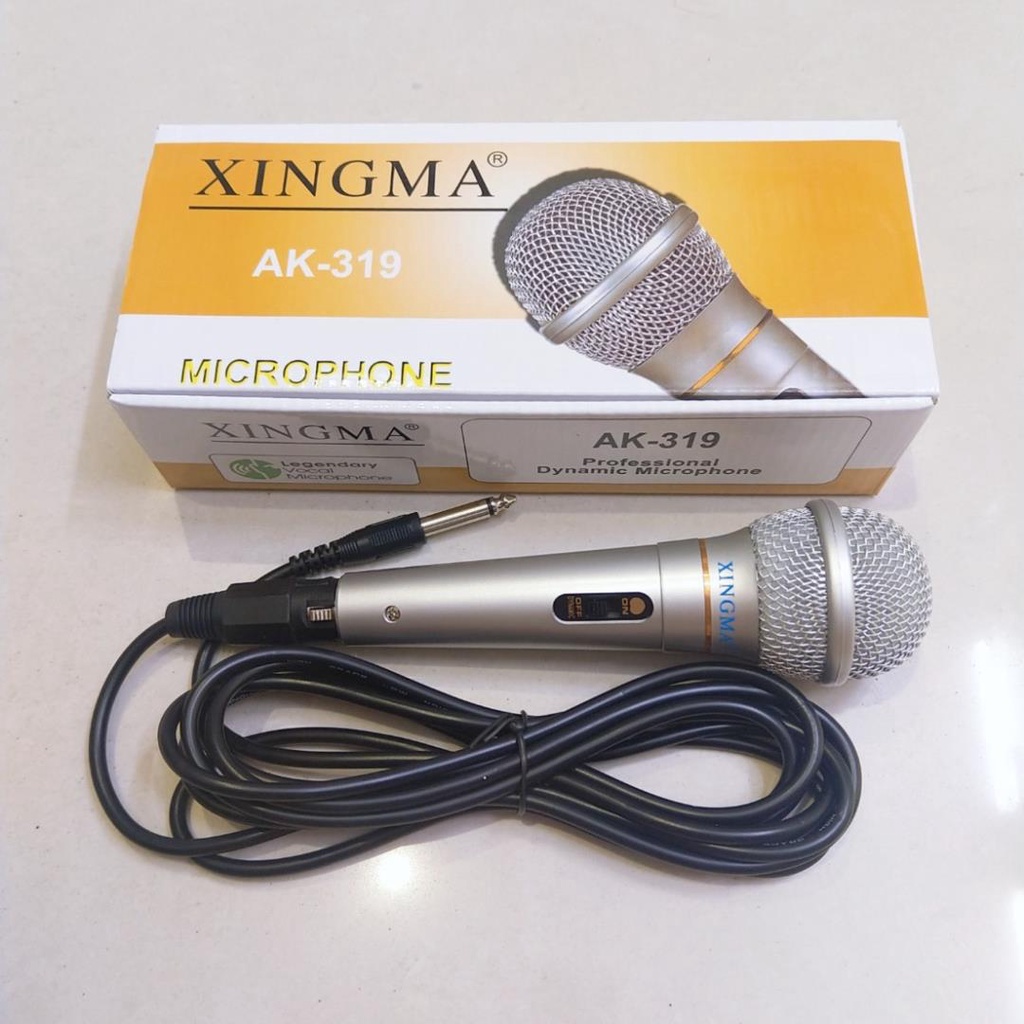 Mic Hát Karaoke, Micro Karaoke Có Dây Xingma AK-319 Chống Hú, Lọc Âm Cực Tốt - Bảo Hành Uy Tín 12 Tháng Toàn Quốc