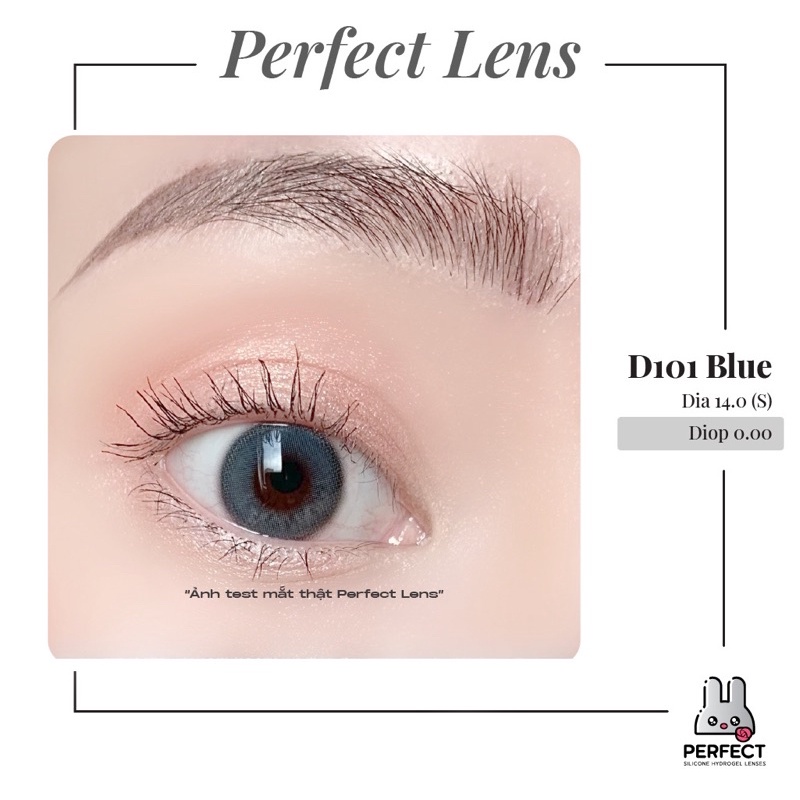 Lens , Kính Áp Tròng , Không Độ Cận , D101 Blue Dành Cho Mắt Nhạy Cảm , Giá Sale Rẻ