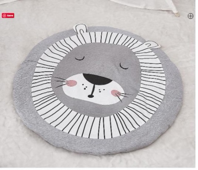 Nệm ngủ cho bé hình động vật siêu dễ thương cho bé nằm chơi, chất liệu vải thun-nệm mỏng, kích thước 80cm