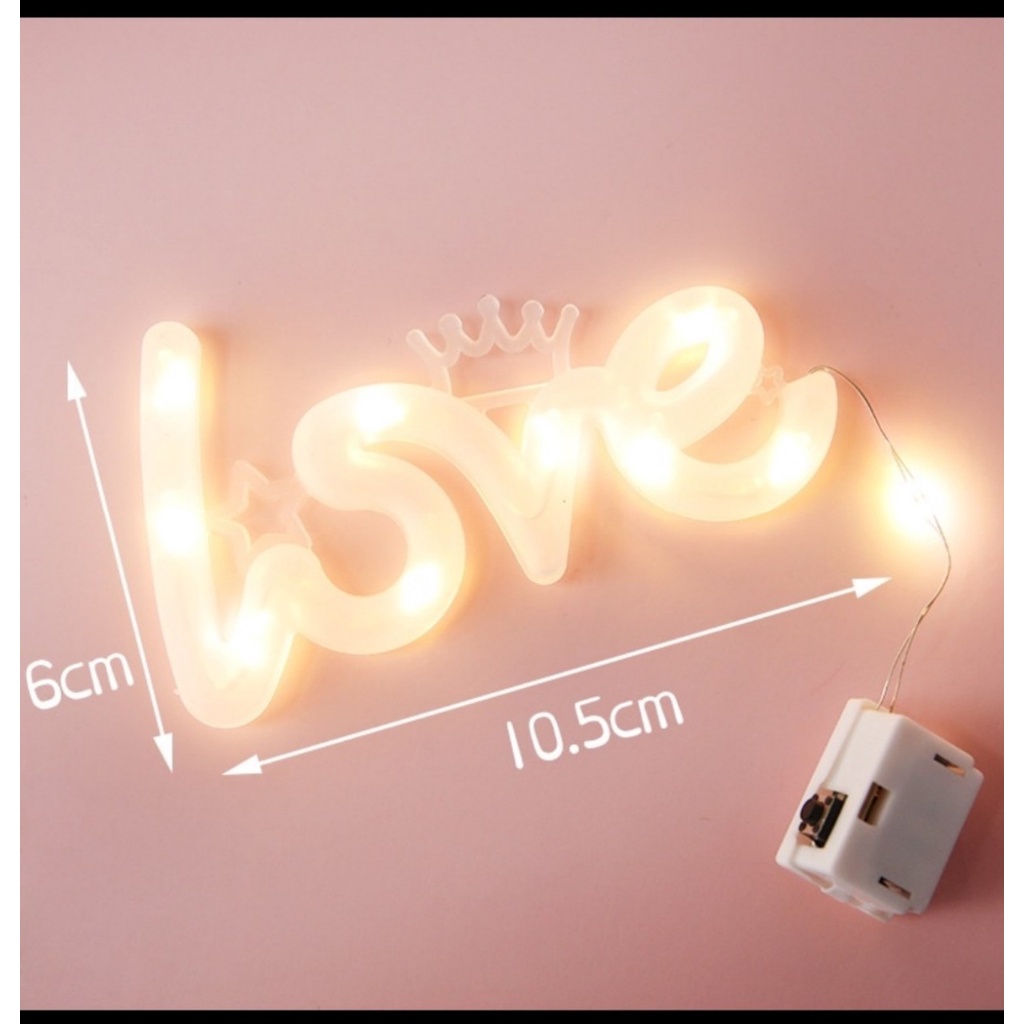 Đèn led chữ love nhấp nháy
