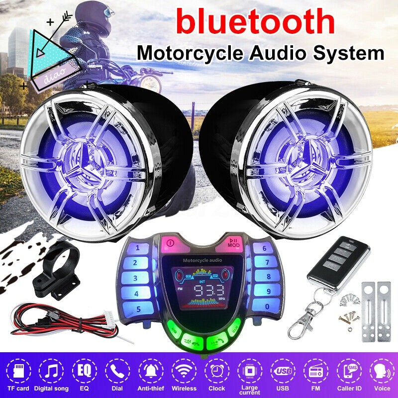 Loa Bluetooth Không Dây Mp3 Chống Nước Cho Xe Máy