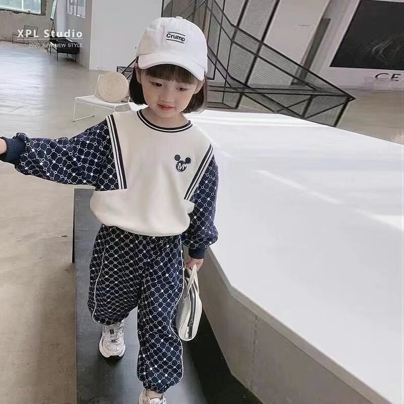 Set đồ thể thao phong cách Hàn Quốc năng động cho bé gái