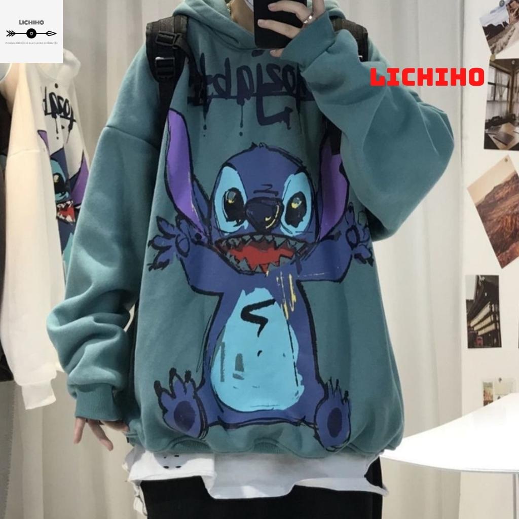 Áo khoác hoodie unisex fom rộng MOJI AKNM14 LICHIHO jacket nỉ streetstyle nam nữ hottrend rẻ đẹp mềm mịn | BigBuy360 - bigbuy360.vn