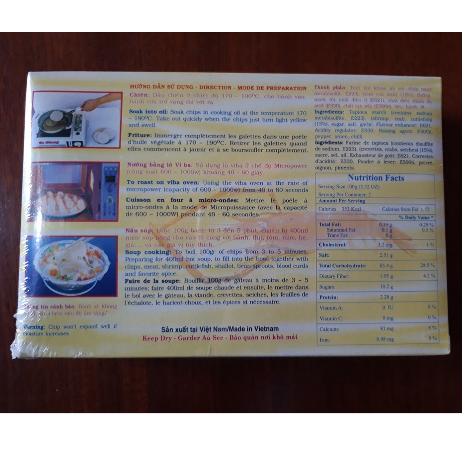 Bánh phồng tôm đặc sản Sa Giang 200g
