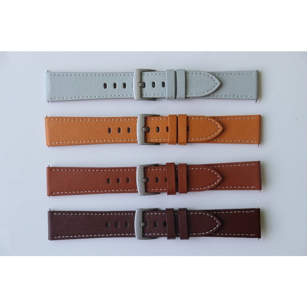 Dây Đeo Bằng Da 20mm Cho Đồng Hồ Thông Minh Samsung Galaxy Watch 5 4 44 / 40mm Watch5 Pro 45mm Watch4 Classic 42 / 46mm