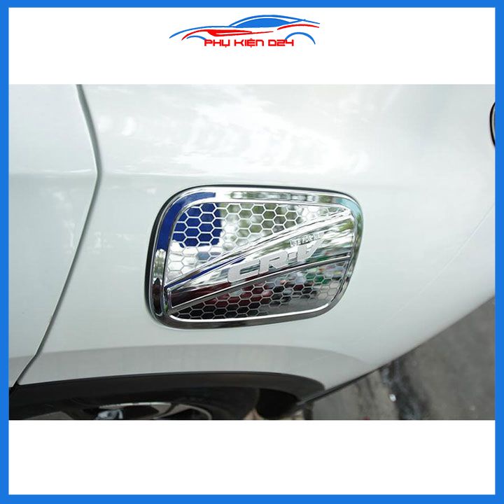 Ốp nắp bình xăng Honda Crv 2018-2019-2023 mạ crom chống trầy trang trí ô tô