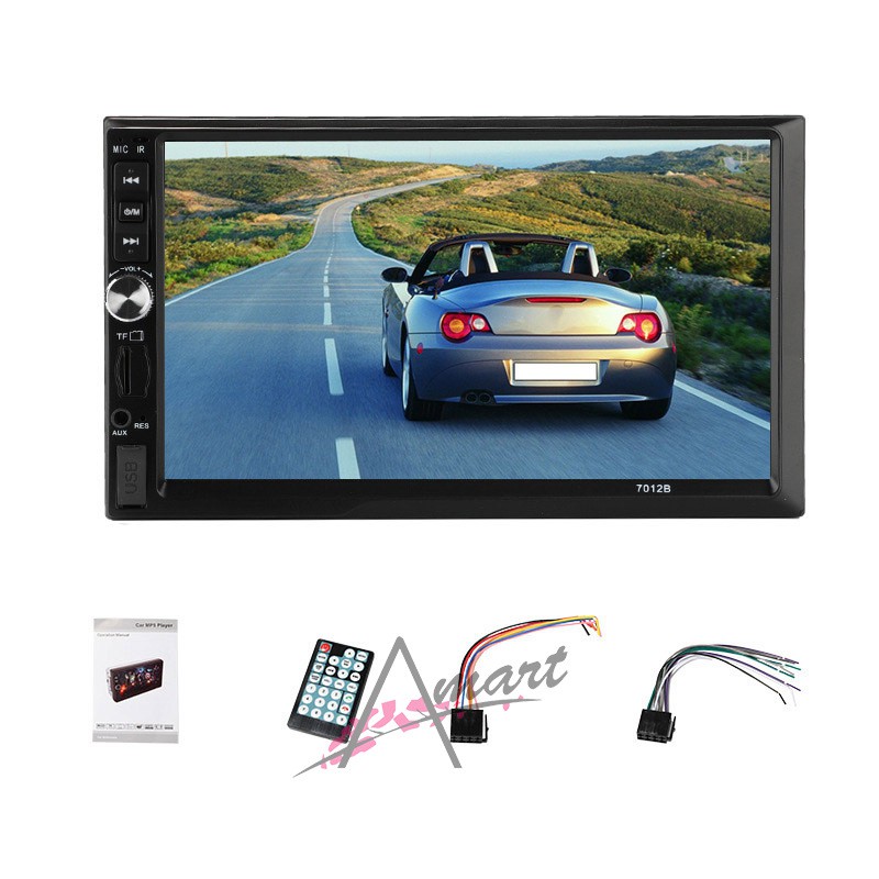 Máy nghe nhạc MP5 đa phương tiện hỗ trợ màn hình 7 inch 2 din HD dành cho ô tô