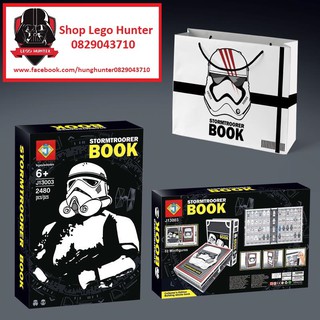 Bộ lắp ráp Lego J 13003 Stormtrooper Book Cuốn sách sưu tập combo 52 minifigures các loại lính Star War 2480 chi tiết