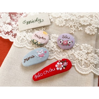 Kẹp tóc thêu tay cho baby