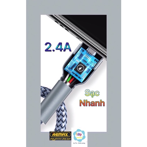 Cáp sạc nhanh iPhone chính hãng REMAX chuẩn Lightning