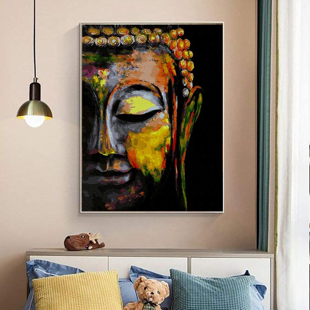 Bộ Tranh Đính Đá 5d Tự Làm 30x40cm Hình Phật Độc Đáo Trang Trí Nhà Cửa