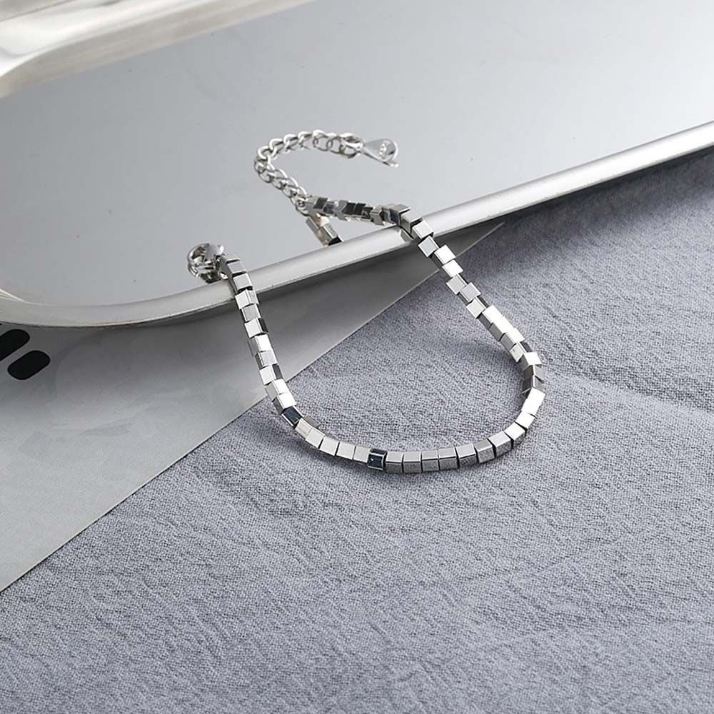 Vòng tay chuỗi hạt nhiều màu sắc bằng kim loại thời trang cá tính cho nữ