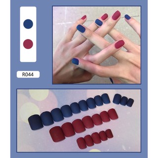Sét 24 Móng Tay Giả Bóng/Lì (kèm keo)