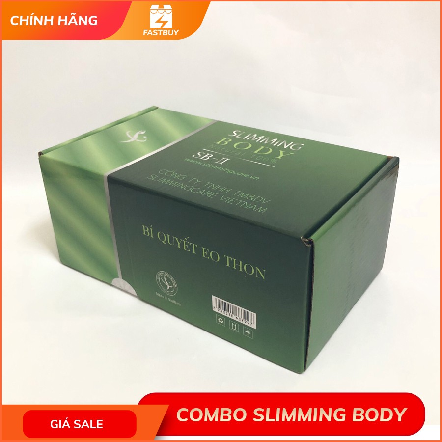 CHÍNH HÃNG BAO CHECK | Combo Ủ Nóng Slimming Body SB2 (Tinh dầu, Đai điện) Tặng Nilon Quấn và Thước Dây