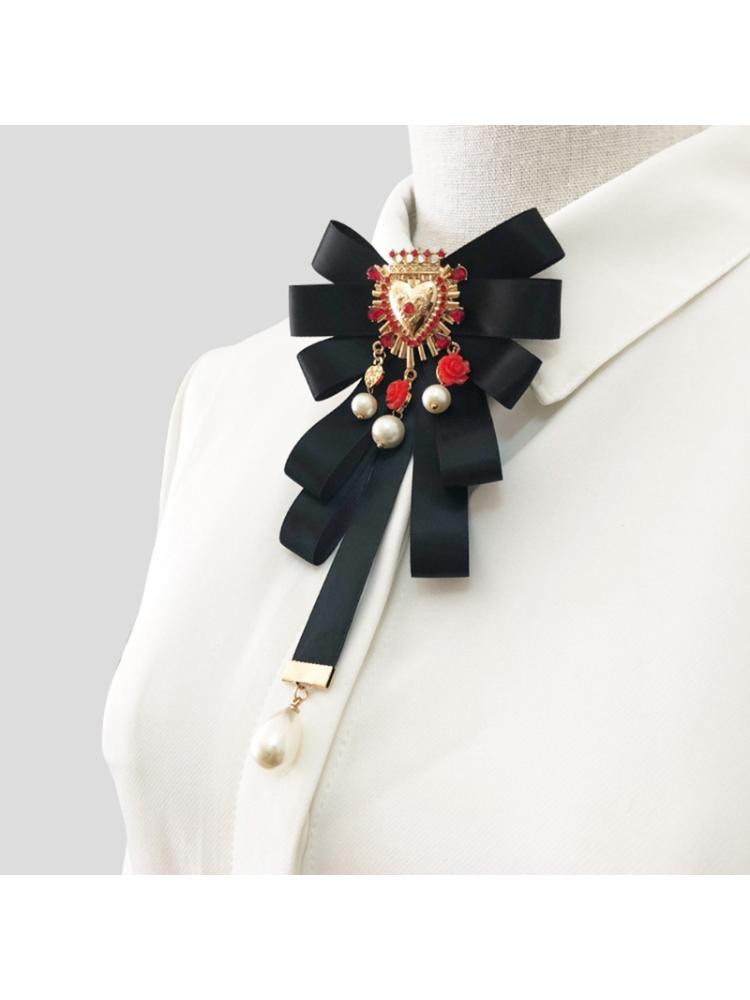 Ghim cài áo hình nơ ruy băng phong cách thời trang cho nữ