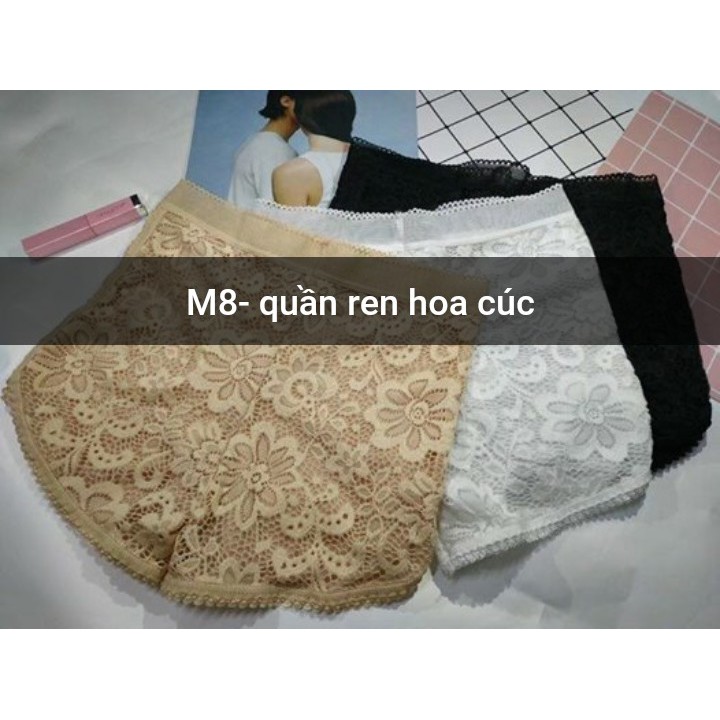 [Mã WASTDEP giảm 5K đơn bất kì] Quần Mặc Váy Cotton Phối Ren Đẹp | BigBuy360 - bigbuy360.vn