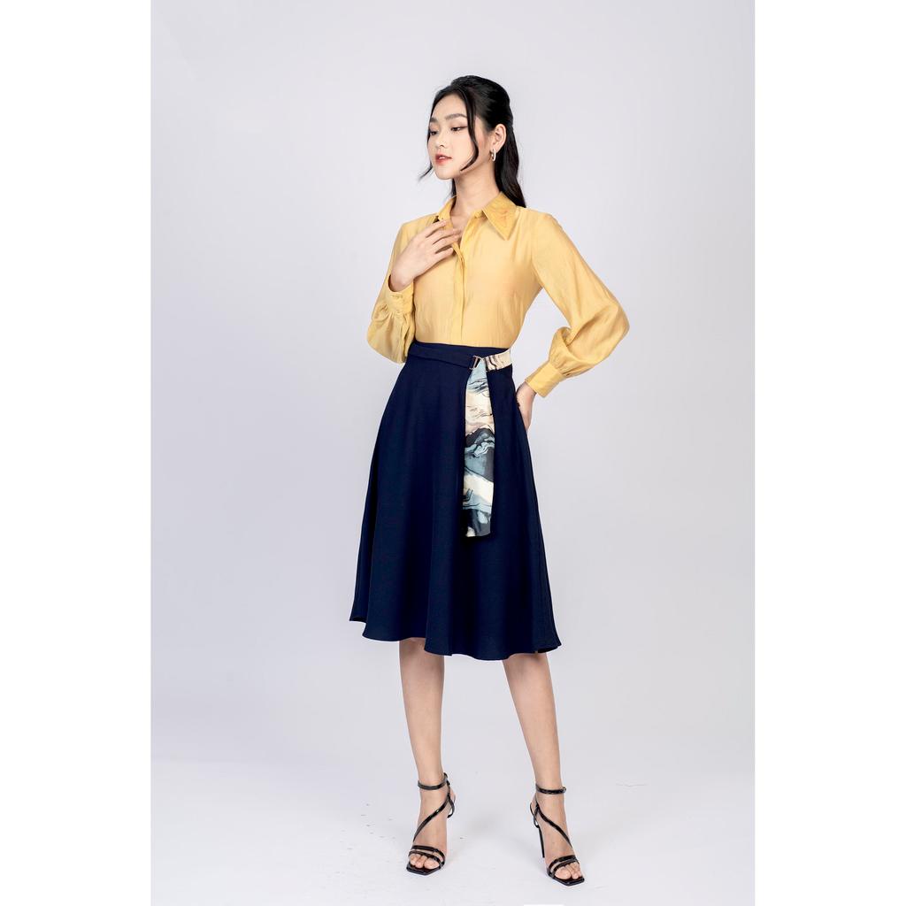 Chân váy xòe, cạp luồn MMOutfit M-JU020421066
