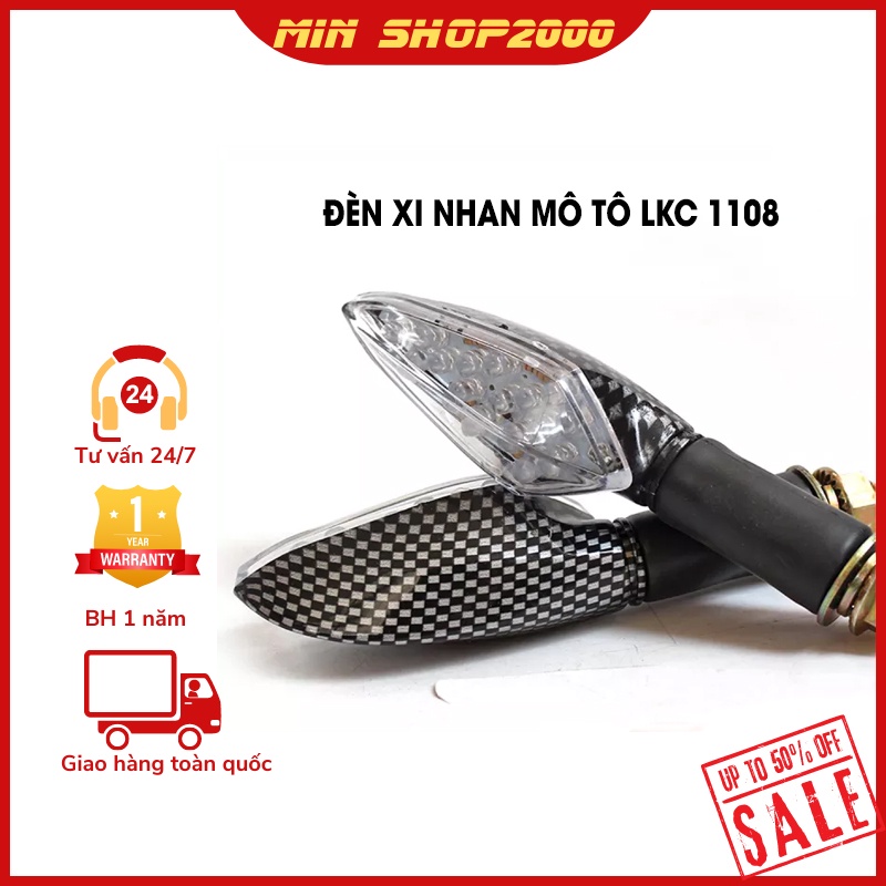 Xi nhan exciter, Đèn xi nhan mô tô LKC 1108 Ánh sáng mạnh với màu sắc tươi phụ kiện đèn xe máy