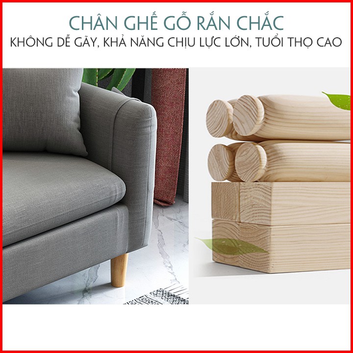 Ghế sofa chữ L cao cấp, bộ ghế sofa phòng khách, sofa giá rẻ kích thước 210x128x80cm màu xám nhạt