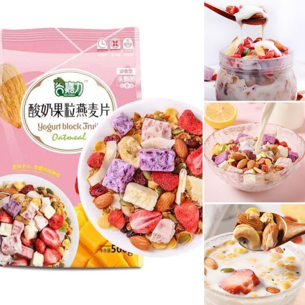 [CÓ SẴN] - Ngũ cốc hoa quả, sữa chua gói 500gr