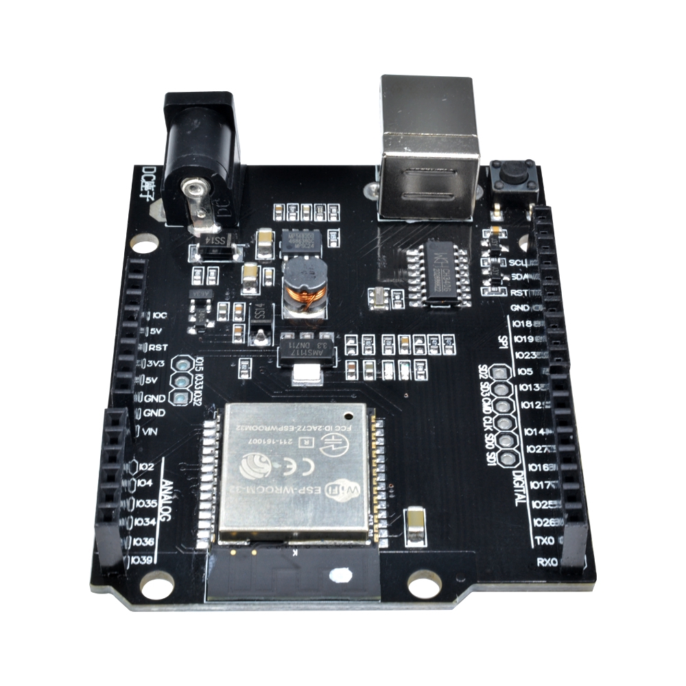 【READY STOCK】Arduino UNO D1 R32 ESP32 Mô-đun WiFi & Bluetooth 4MB Flash Board CH340 Mô-đun USB loại B