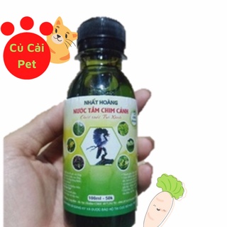 Nước sữa tắm cho chim cảnh Nhất Hoàng trị rận bọ chét chai 100ml 50k
