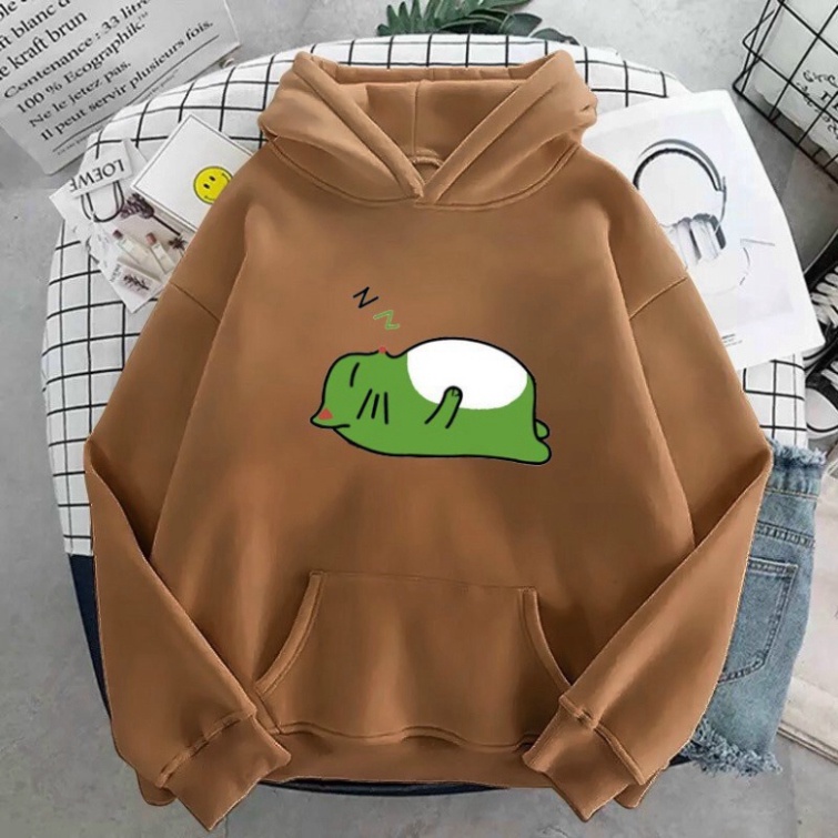 Áo Khoác Hoodie Form Rộng Sweater Nỉ Ulzzang Avocato Nằm Hot Trend Thời Trang Thu Đông Siêu Đẹp | BƠ NẰM | BigBuy360 - bigbuy360.vn