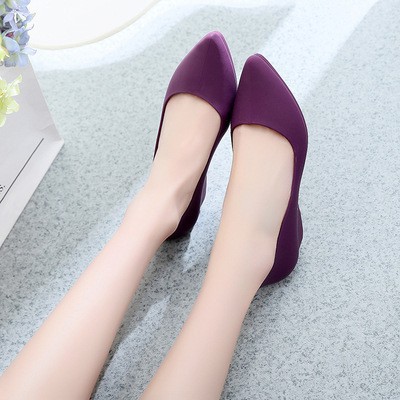 [ HOT ] Giày búp bê mũi nhọn nhựa dẻo G18