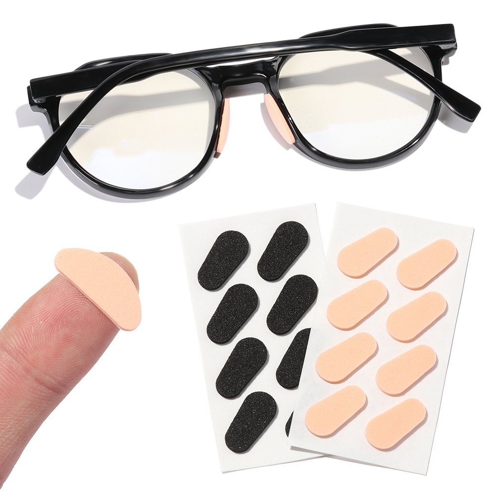 Set 4 Cặp Đệm Mũi Bằng Xốp EVA Mềm Mại Chống Trượt Màu Đen 1.5mm Không Trượt Dùng Để Gắn Mắt Kính