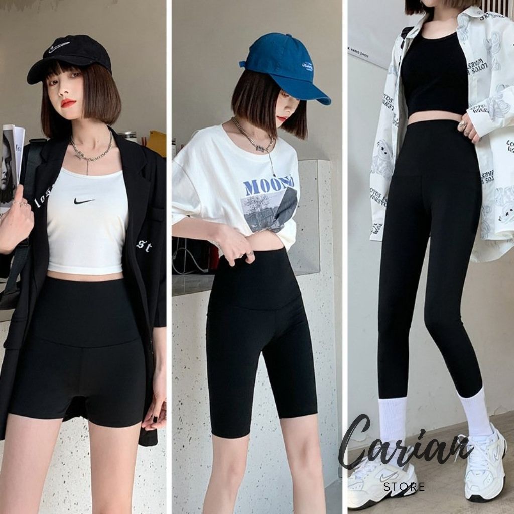 Quần legging nữ dài, lửng, đùi CARIAN Quần đùi cạp cao tập gym yoga aerobic thời trang cao cấp Hàn Quốc | BigBuy360 - bigbuy360.vn