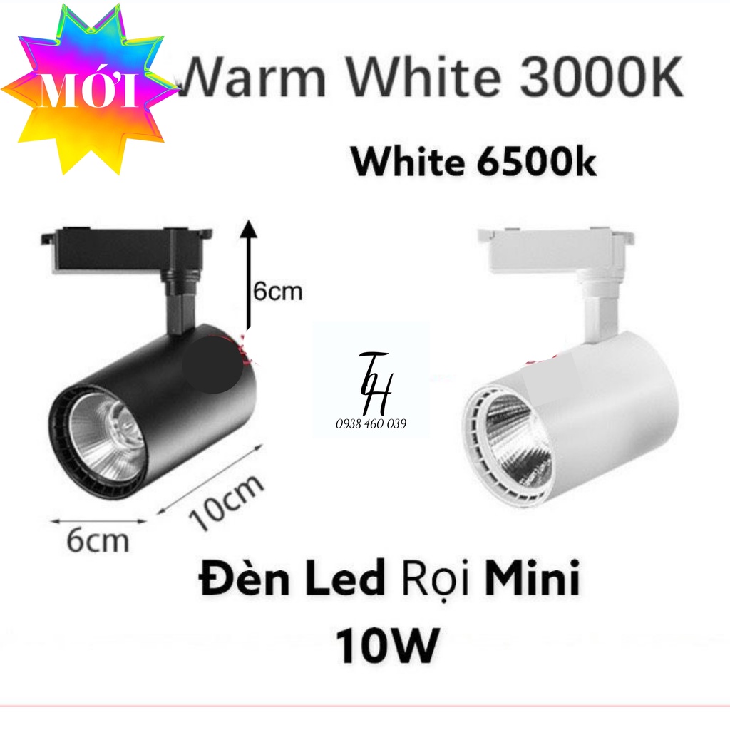 Đèn rọi ray COB mini 10W-20W Siêu Sáng Trang Trí