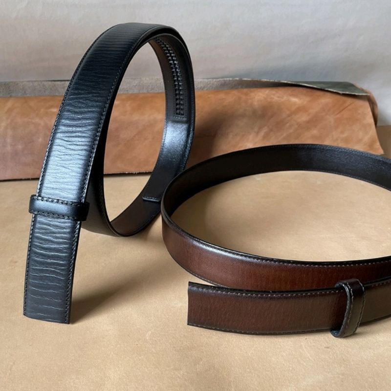 Dây Nịt Thắt Lưng Nam Da Bò thay thế không mặt khóa bản 3.6cm Thiết Kế dùng cho Khóa Tự Động