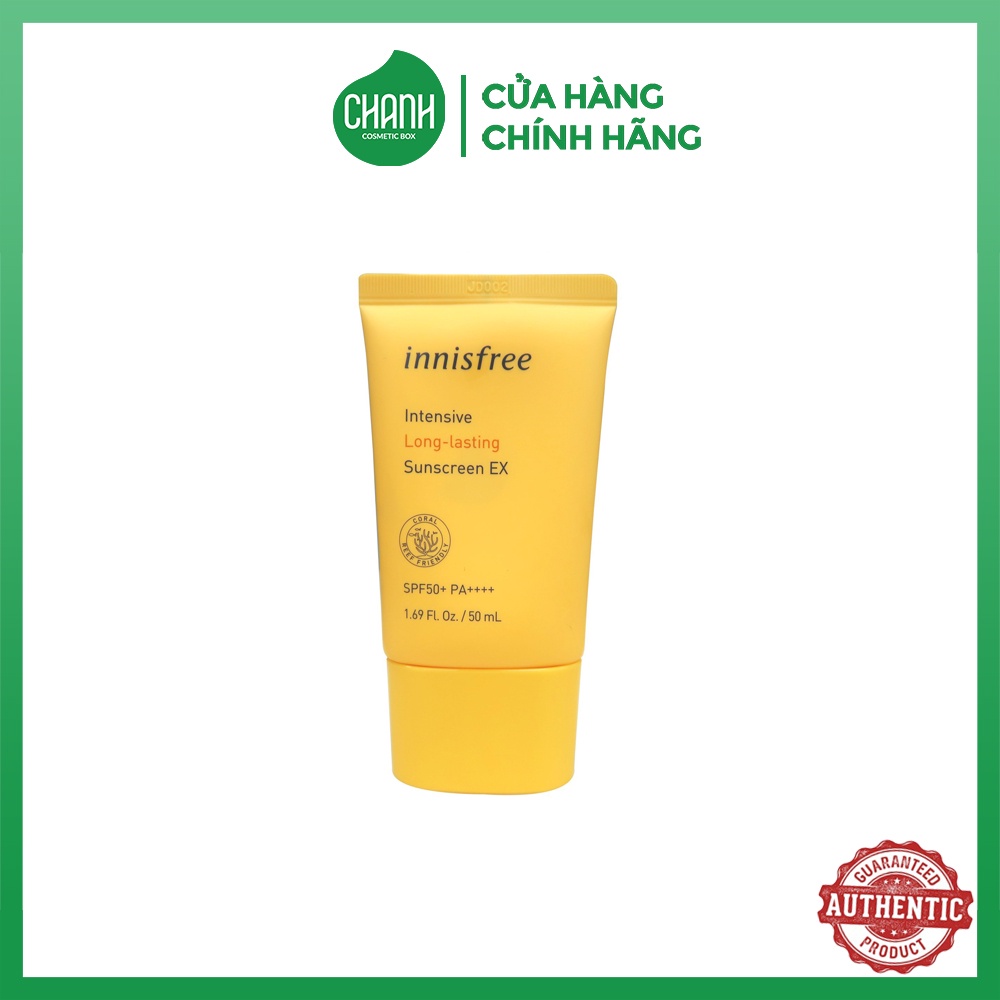 Kem chống nắng Innisfree intensive long lasting sunscreen EX 50ml (Mẫu mới)