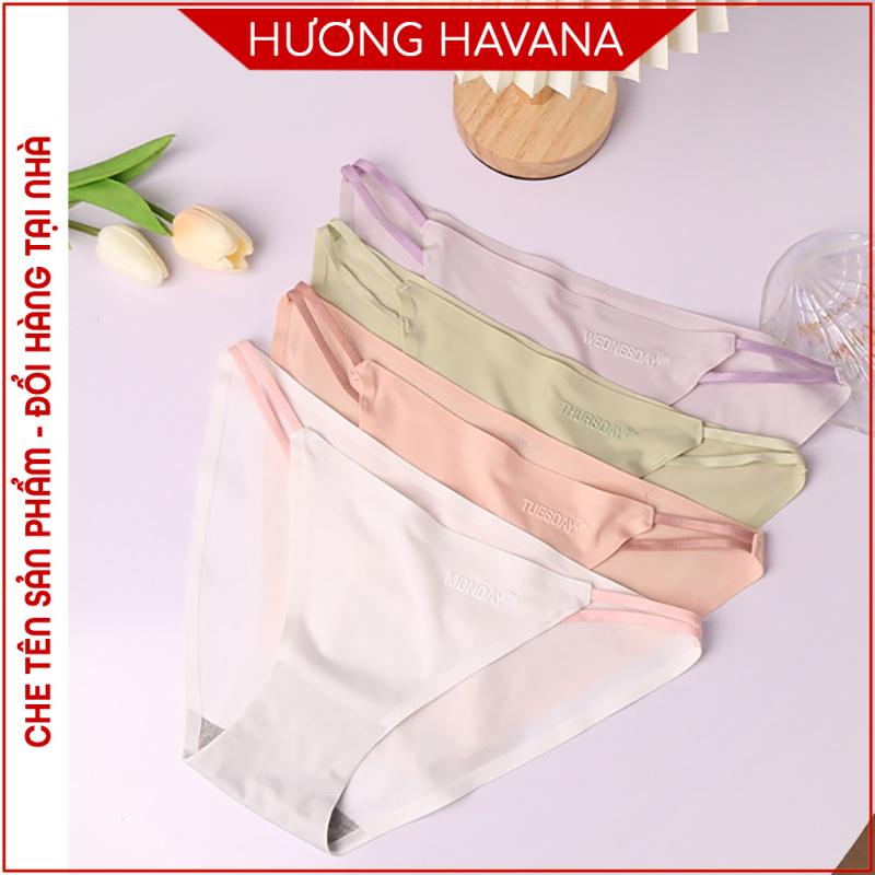 Set Quần lót nữ tuần (7 chiếc) chất đúc su kiểu tam giác dây sườn kép FLQ178