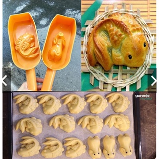 Khuôn gõ trung thu 50g-75g cá ,heo nhựa vĩnh trường