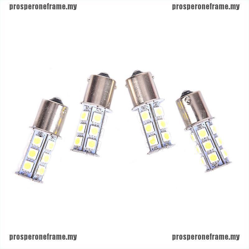 Set 4 Đèn Led Tín Hiệu 12v 1156 Ba15s 5050 18smd Cho Xe Hơi