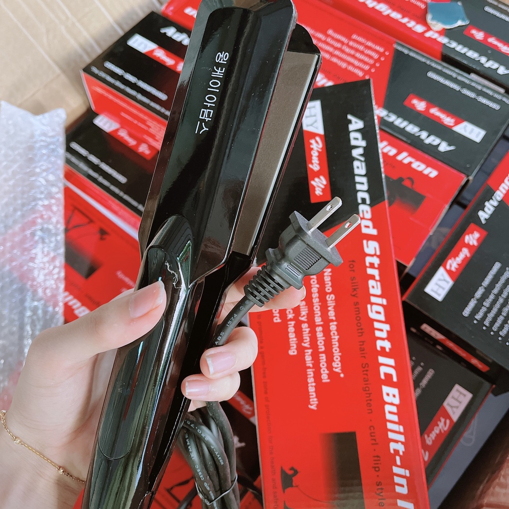 Máy Là, Ép, Duỗi Tóc Hàn Quốc Bản Sứ 5cm Đủ Màu [Chính Hãng]