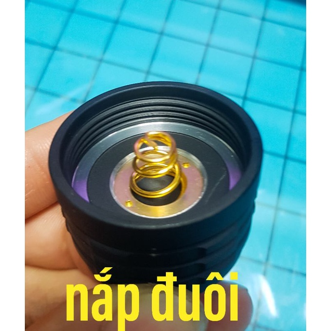 Đèn pin mod cao cấp SFP55/SFH55/ quang thông max 15000 lumen chóa sâu 5cm chiếu xa 800m