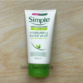 Sữa rửa mặt Simple Skin To Skin Moisturising Facial Wash