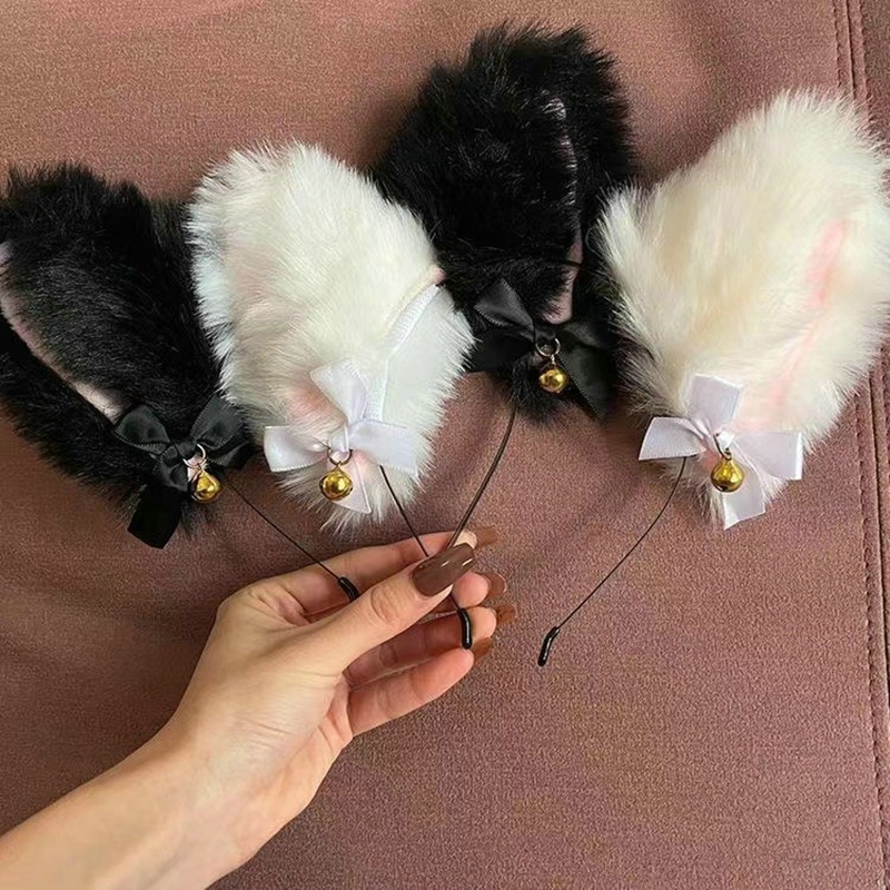 Cài Tóc Tai Mèo Đính Chuông Hóa Trang Halloween