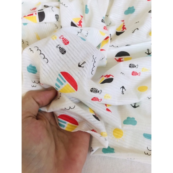 Vải cotton giấy hình chiếc thuyền