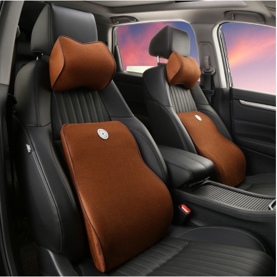 Gối tựa đầu, tựa lưng ô tô bằng cao su non siêu mềm,siêu thoáng,cho xe hơi chống mỏi lưng, chống đau vai gáy.