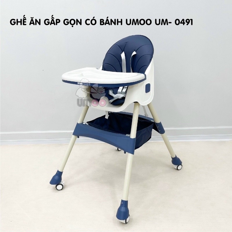 GHẾ ĂN DẶM CÓ BÁNH UMMO-ĐIỀU CHỈNH ĐƯỢC ĐỘ CAO THEO YÊU CẦU 0491