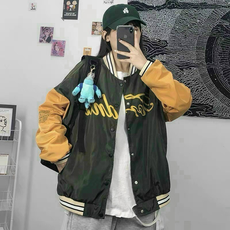 Áo Khoác Bomber Nữ JORDNA Kiểu Nút Bấm Vải Dù 2 Lớp Cao Cấp Phong Cách Thời Trang Mới