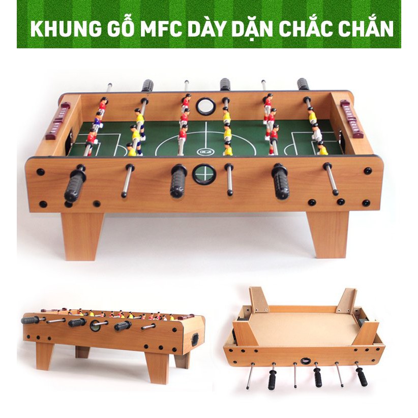 [SIZE LỚN 6 TAY CẦM] Bàn Bi Lắc Mini Cho Bé Giải Trí - Khung gỗ MDF cao cấp - Bàn Bi Lắc Bóng Đá - Bộ đồ chơi cho bé