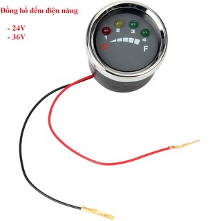 Đồng Hồ Đo Điện Năng Cho Xe Điện 24V 36V