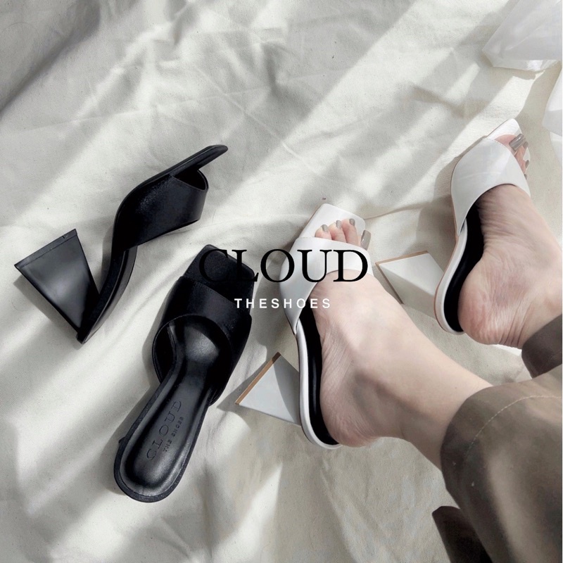 Giày cao gót 8cm mũi vuông quai ngang  – Cloud The Shoes