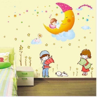 Combo 2 bức kết hợp chúc ngủ ngon