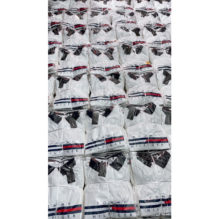 ÁO POLO CỔ BẺ TOMY TRẮNG CỔ ĐEN CHO NỮ